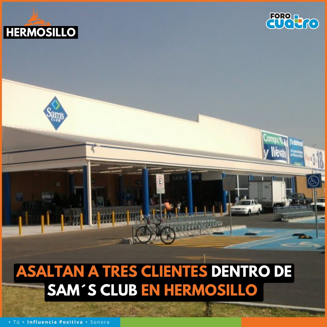 Casi de manera simultánea asaltan a tres personas al interior de la tienda Sam's  Club Morelo
